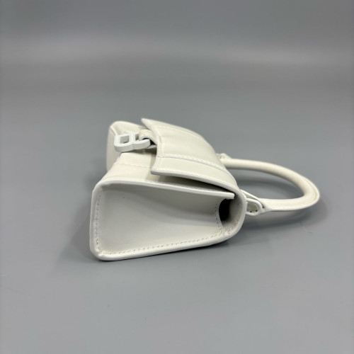 Balenciaga Hourglass Mini Calfskin White