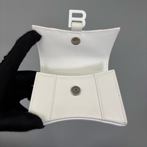 Balenciaga Hourglass Mini Calfskin White