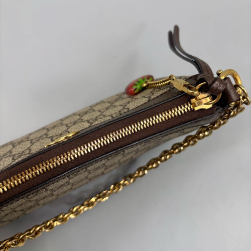 Gucci Small Ophidia Hobo GG Supreme Monogram Brown Beige