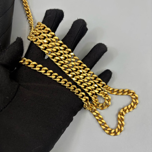 Yves Saint Laurent Envelope Wallet On Chain Caviar Black