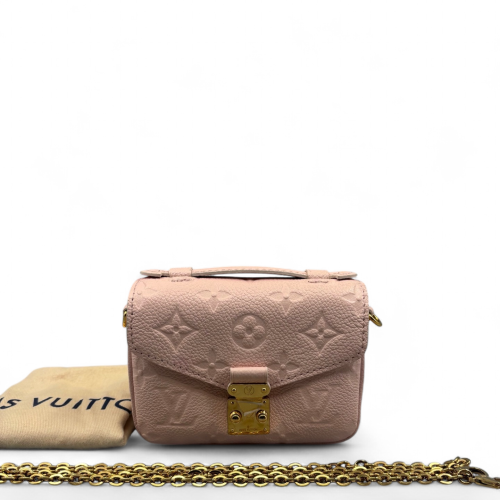 Louis Vuitton Micro Metis Monogram Empreinte Pink