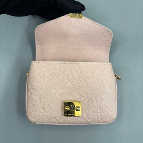 Louis Vuitton Micro Metis Monogram Empreinte Pink