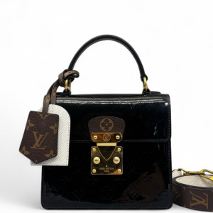 Louis Vuitton Spring Street Vernis Monogram Black Brown White