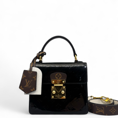 Louis Vuitton Spring Street Vernis Monogram Black Brown White