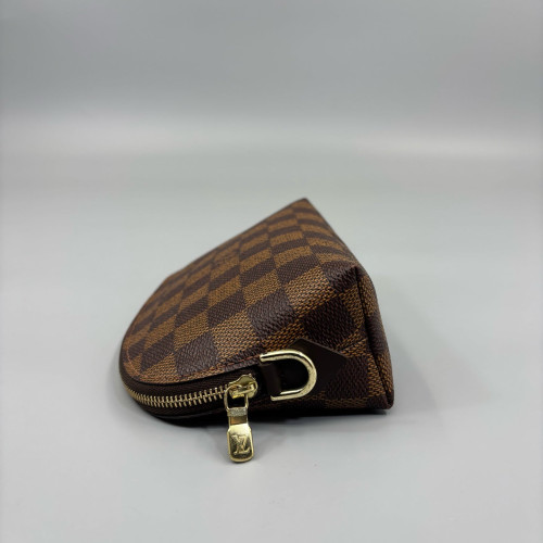 Louis Vuitton Cosmetic Pouch PM Damier Ebene Brown