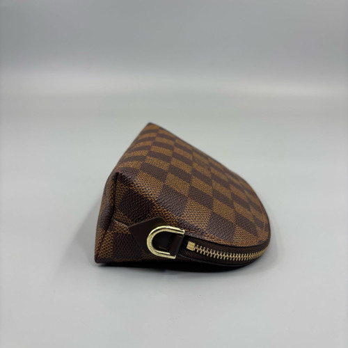 Louis Vuitton Cosmetic Pouch PM Damier Ebene Brown