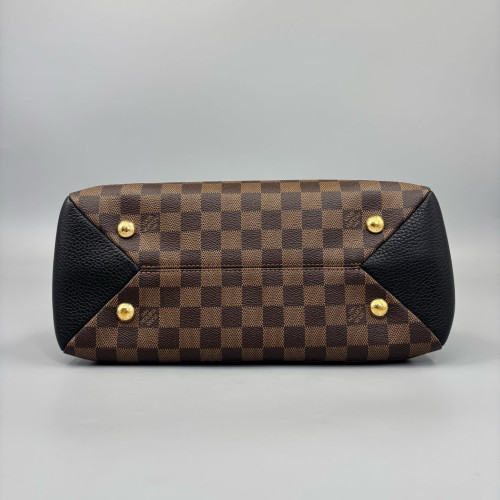 Louis Vuitton Cuir Taurillon Brittany Damier Ebene Brown