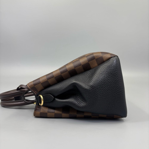 Louis Vuitton Cuir Taurillon Brittany Damier Ebene Brown