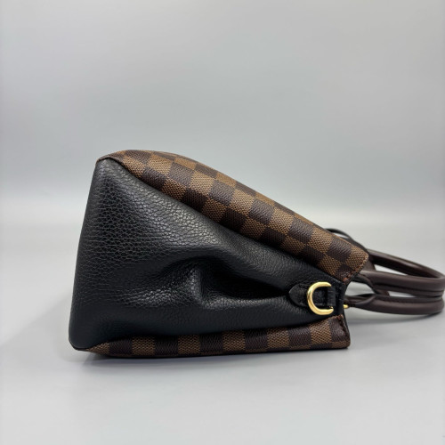 Louis Vuitton Cuir Taurillon Brittany Damier Ebene Brown