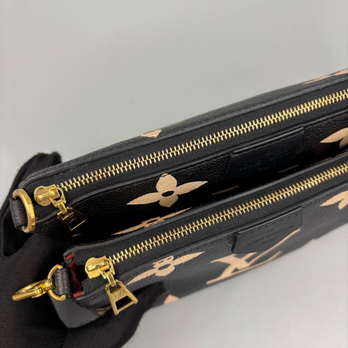 Louis Vuitton Multi Pochette Accessories Monogram Empreinte Giant Black