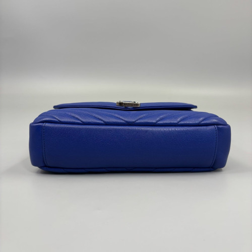 Yves Saint Laurent Medium College Calfskin Royal Blue