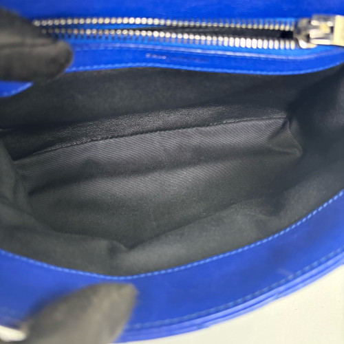 Yves Saint Laurent Medium College Calfskin Royal Blue