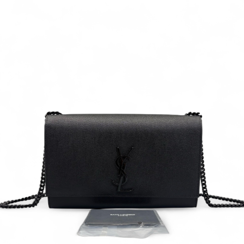 Yves Saint Laurent Medium Classic Kate Caviar Black