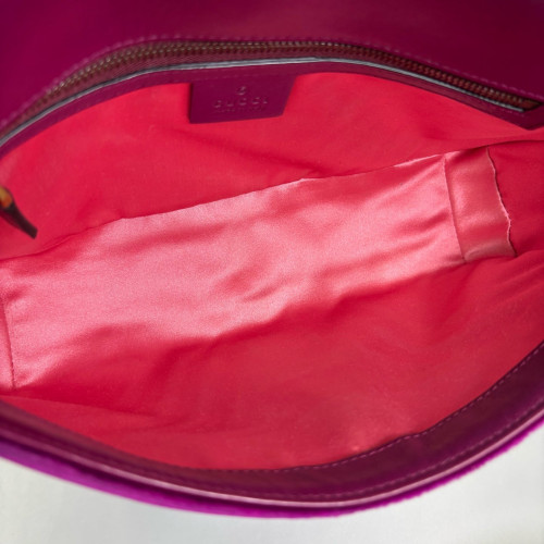 Gucci Matelasse Small GG Marmont Velvet Purple