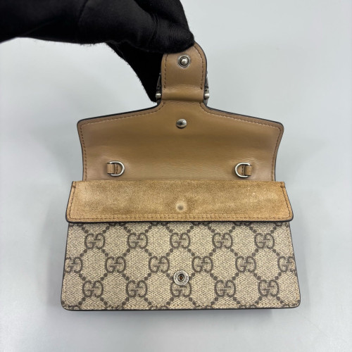 Gucci Super Mini Dionysus GG Supreme Monogram Brown Gucci Super Mini Dionysus GG Supreme Monogram Brown