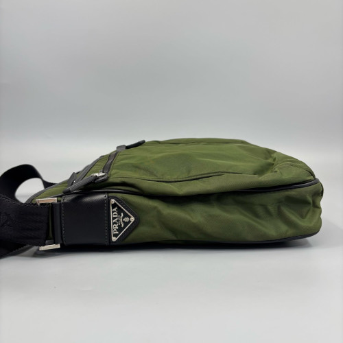 Prada Crossbody Bag Tessuto Nylon Green Black
