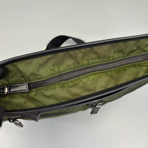 Prada Crossbody Bag Tessuto Nylon Green Black