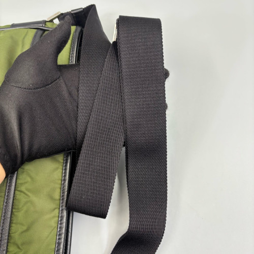 Prada Crossbody Bag Tessuto Nylon Green Black