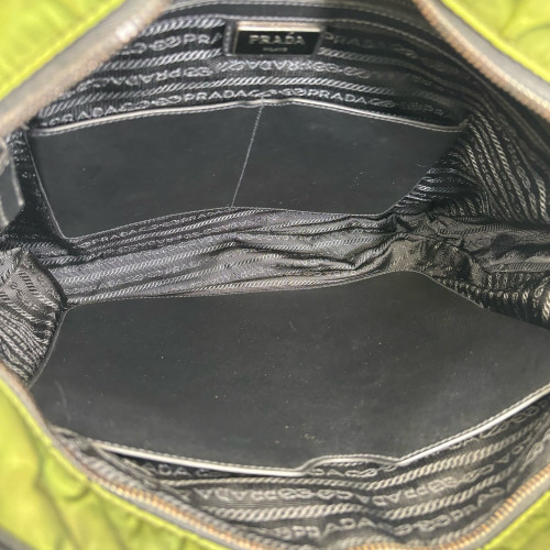 Prada Crossbody Bag Tessuto Nylon Green Black