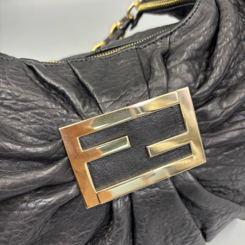 Fendi Handbag Calfskin Black