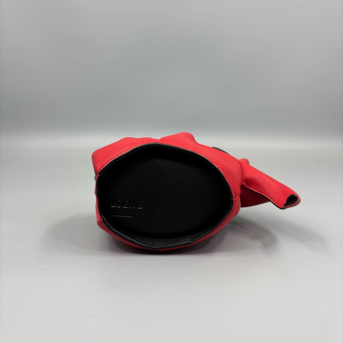 Loewe Elephant Crossbody Bag Calfskin Red