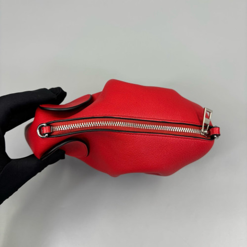 Loewe Elephant Crossbody Bag Calfskin Red
