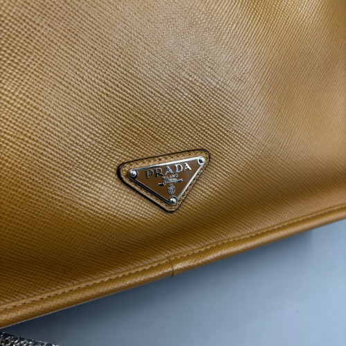 Prada Messenger Saffiano Calfskin Brown