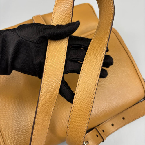 Prada Messenger Saffiano Calfskin Brown