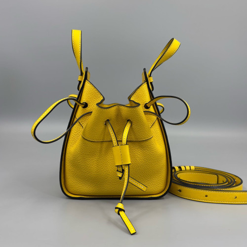 Loewe Mini Hammock Grained Calfskin Yellow