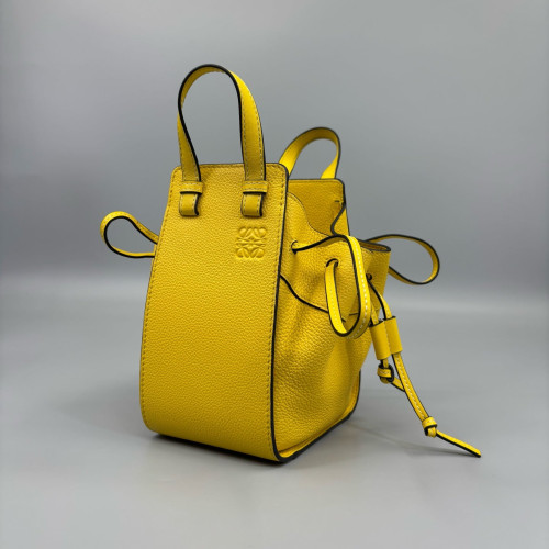 Loewe Mini Hammock Grained Calfskin Yellow
