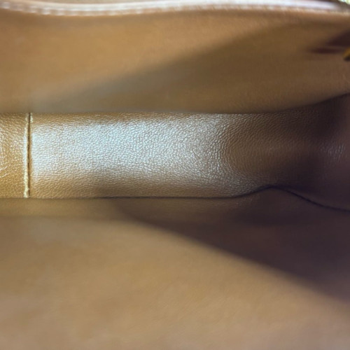 Celine Teen Triomphe Shoulder Bag Triomphe Calfskin Brown Dark Brown Light Brown