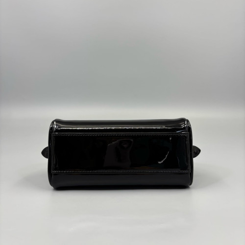 Miu Miu Dome Patent Calfskin Black