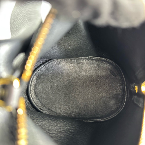 Loewe Bunny Crossbody Bag Grained Calfskin Black