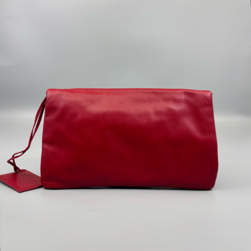 Balenciaga Clutch Calfskin Red
