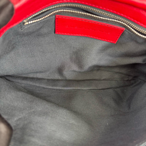Balenciaga Clutch Calfskin Red