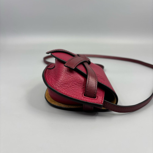 Loewe Mini Gate Calfskin Red Burgundy