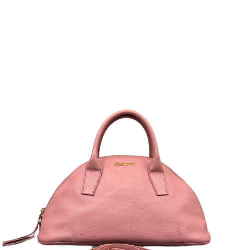 Miu Miu Dome Grained Calfskin Pink