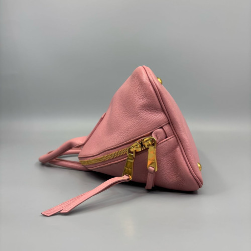 Miu Miu Dome Grained Calfskin Pink