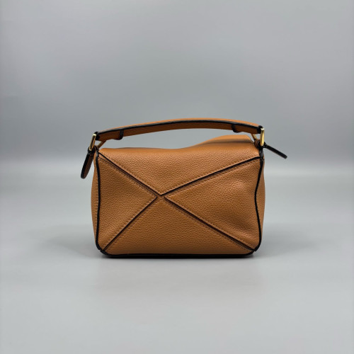 Loewe Mini Puzzle Grained Calfskin Brown