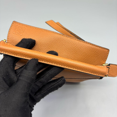 Loewe Mini Puzzle Grained Calfskin Brown
