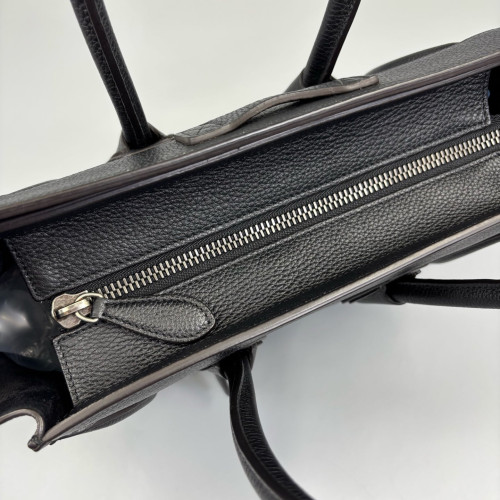 Celine Micro Luggage Grained Calfskin Black