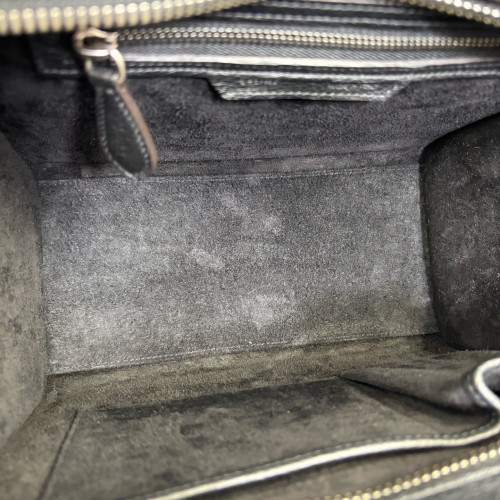 Celine Micro Luggage Grained Calfskin Black