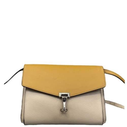 Burberry Small Macken Crossbody Bag Calfskin Yellow Beige