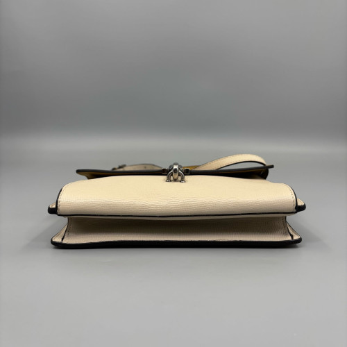 Burberry Small Macken Crossbody Bag Calfskin Yellow Beige