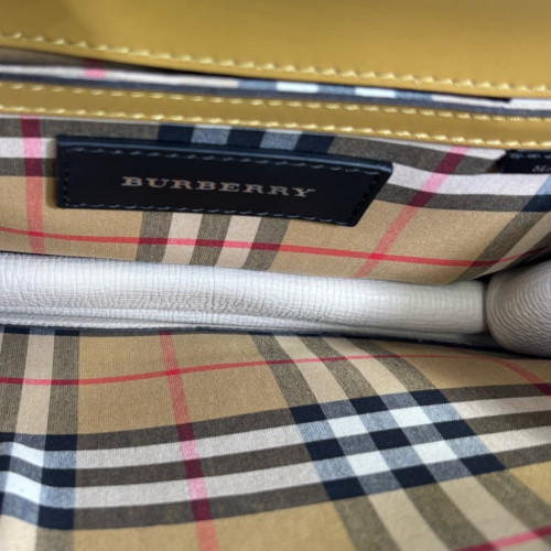Burberry Small Macken Crossbody Bag Calfskin Yellow Beige