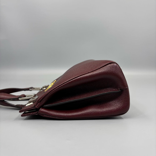 Gucci Small Zumi Top Handle Bag Grained Calfskin Black