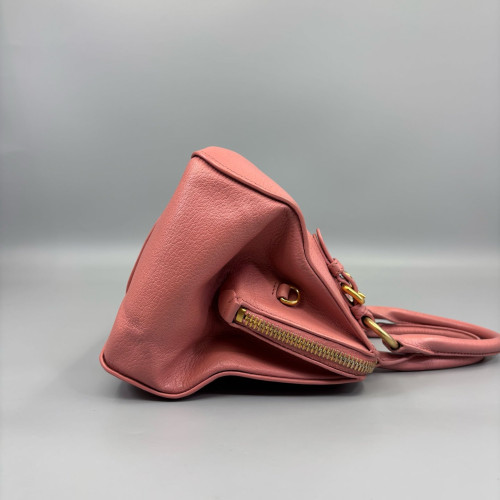 Miu Miu Tote Bag Grained Calfskin Pink