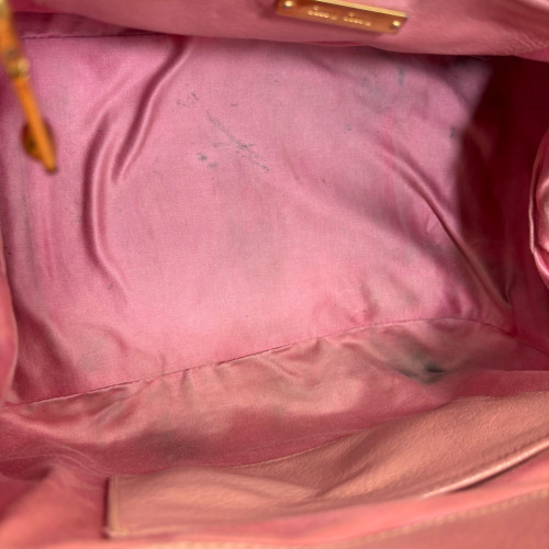 Miu Miu Tote Bag Grained Calfskin Pink