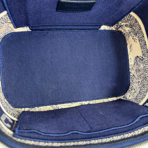 Dior Diortravel Vanity Case Oblique Beige Navy Black