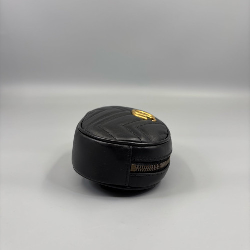 Gucci Matelasse GG Marmont Belt Bag Calfskin Black